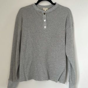 DONNI Thermal Gray Henley